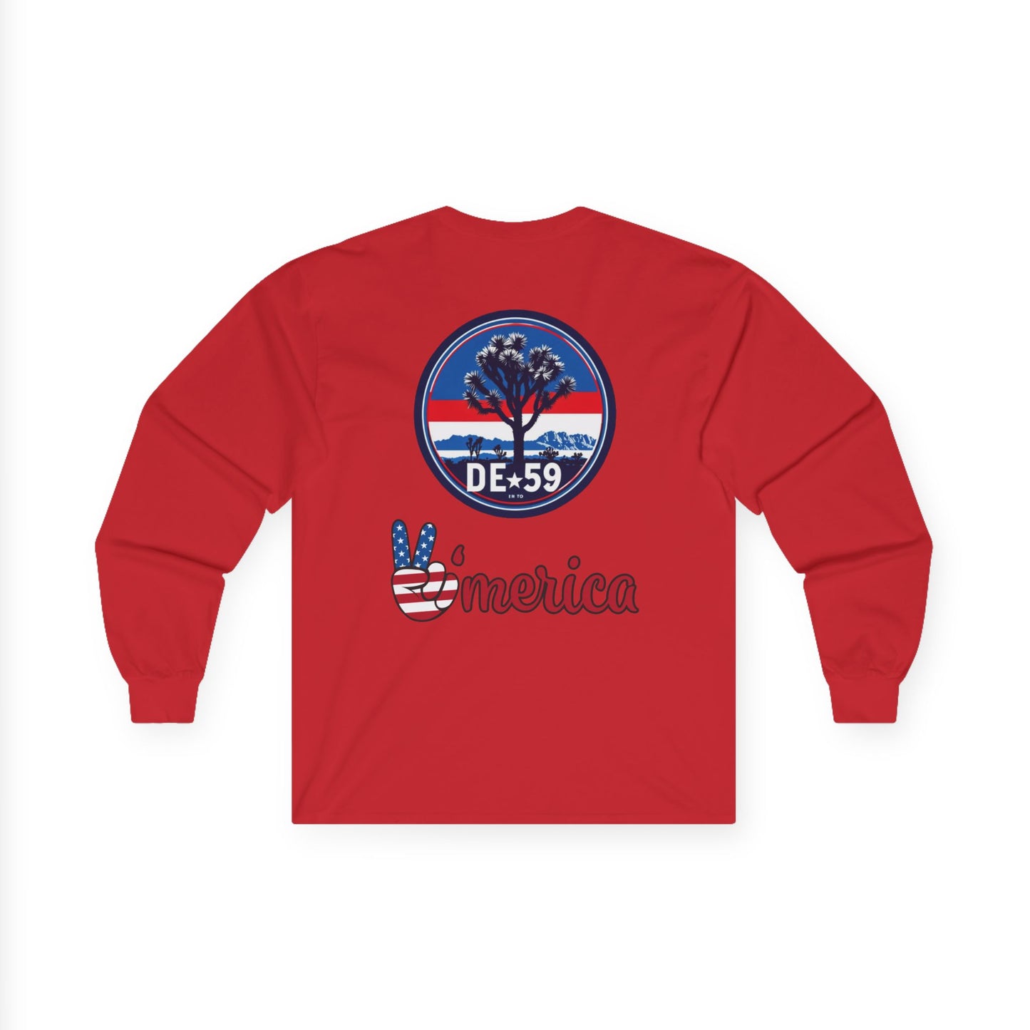 Unisex Retro-Inspired Long Sleeve Tee - Vintage Vibes, America Spirit, Wear, Gift for Friends
