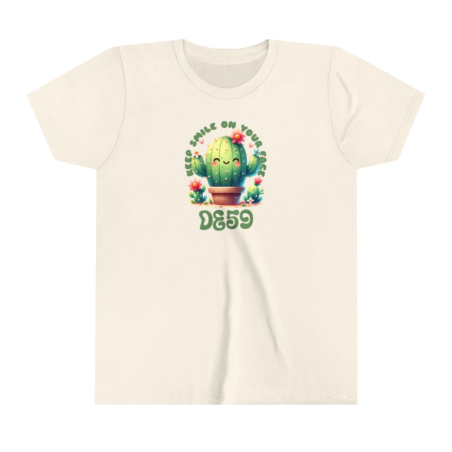 keep smile on Youth Short Sleeve Tee