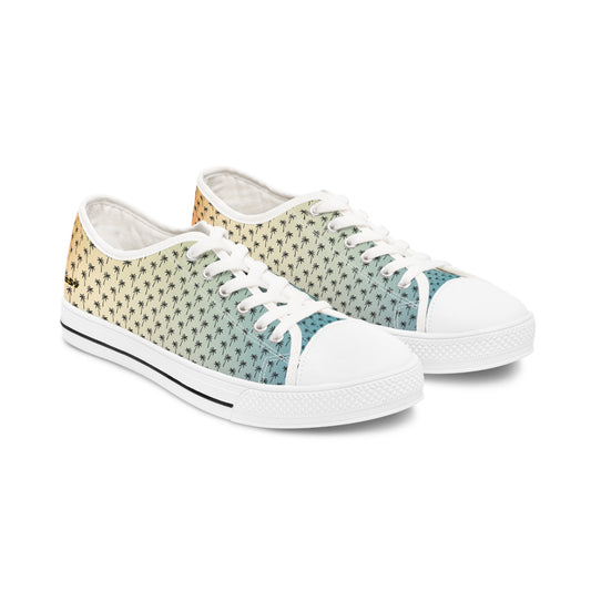 PALM SUNSET Women's Low Top Sneakers