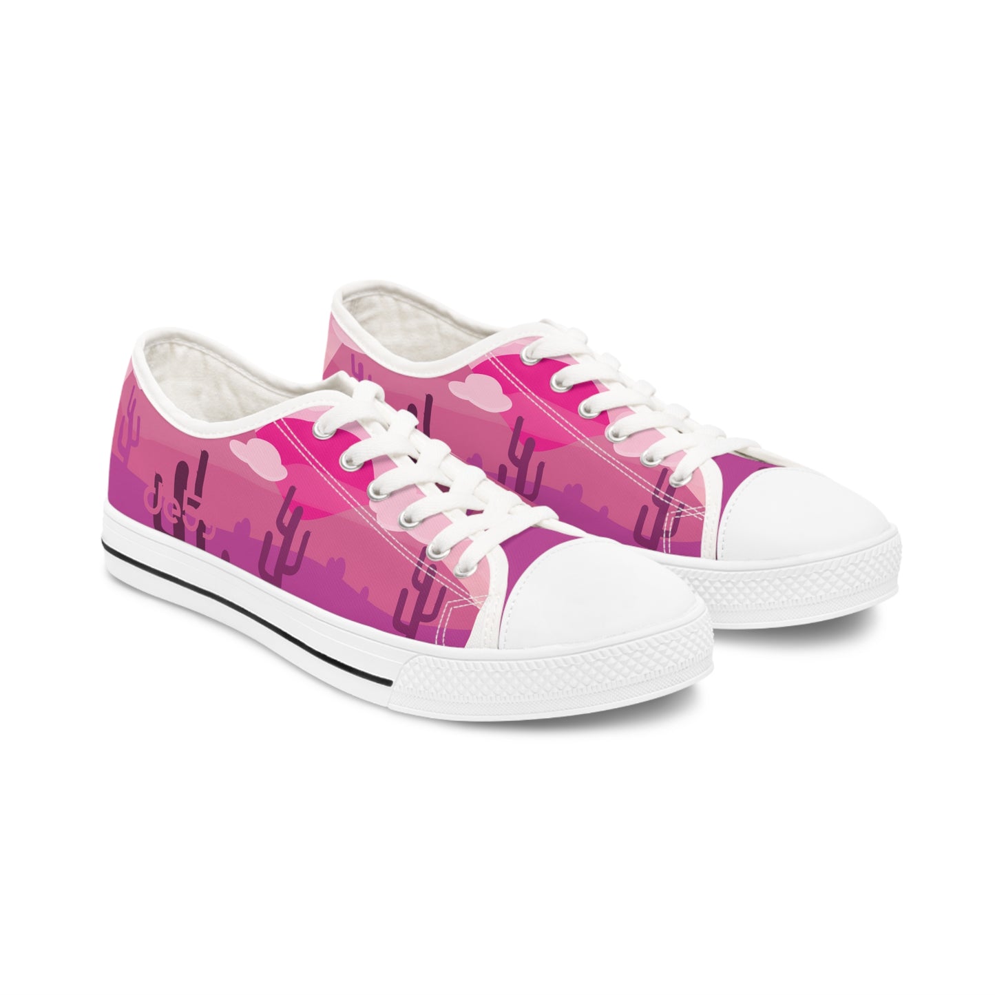 desert rose Women's Low Top Sneakers