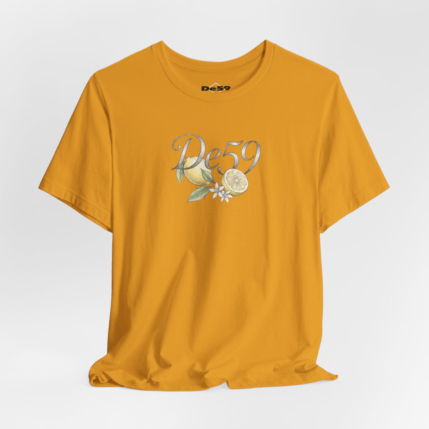 Lemon Blossom Tee — 'De59' Floral Graphic T-Shirt