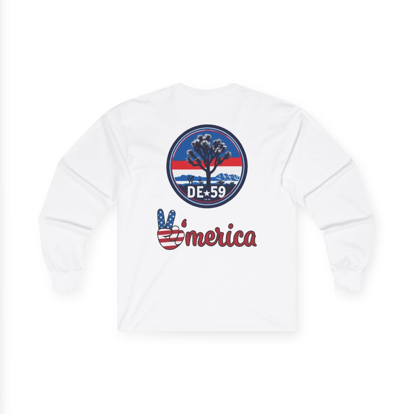 Unisex Retro-Inspired Long Sleeve Tee - Vintage Vibes, America Spirit, Wear, Gift for Friends