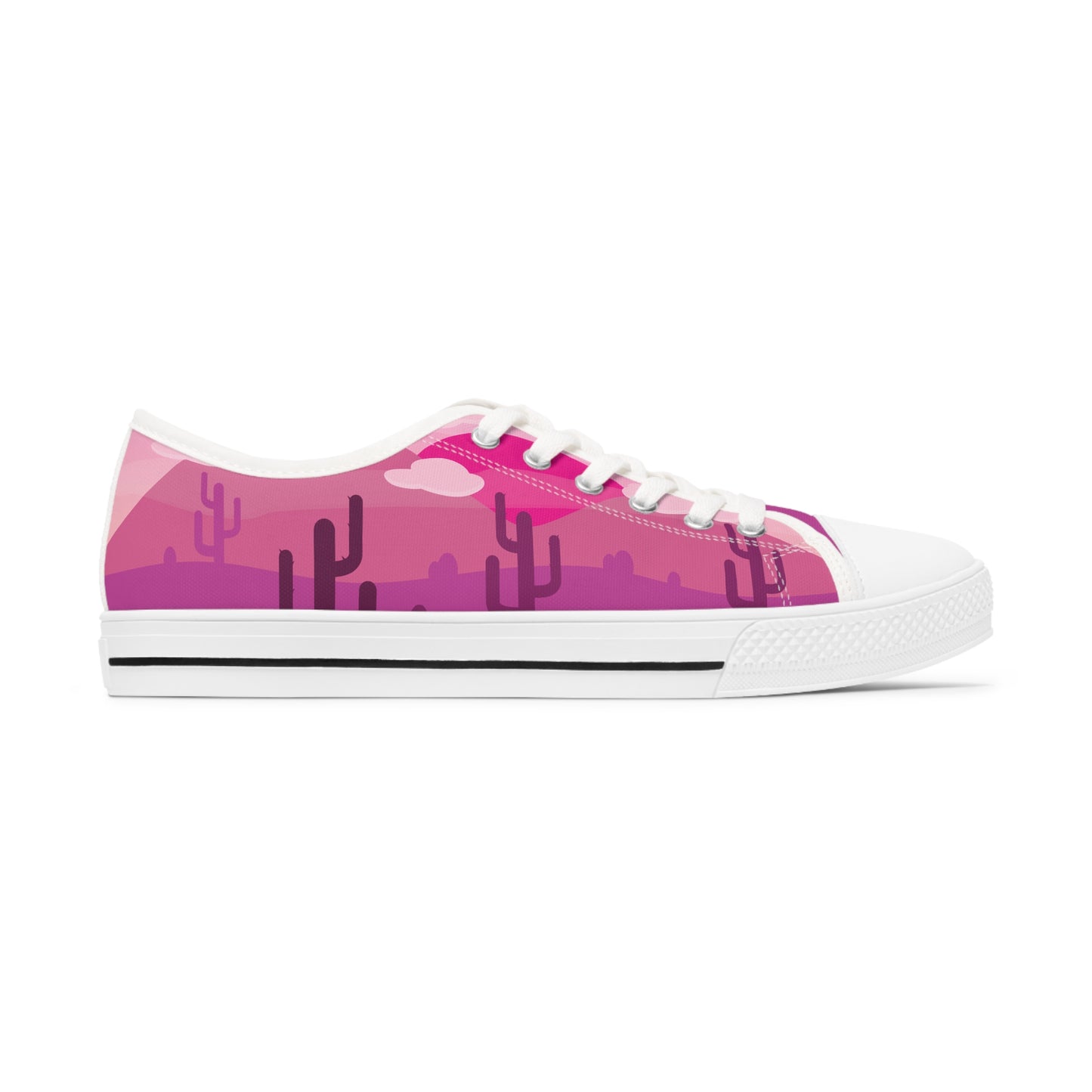 desert rose Women's Low Top Sneakers