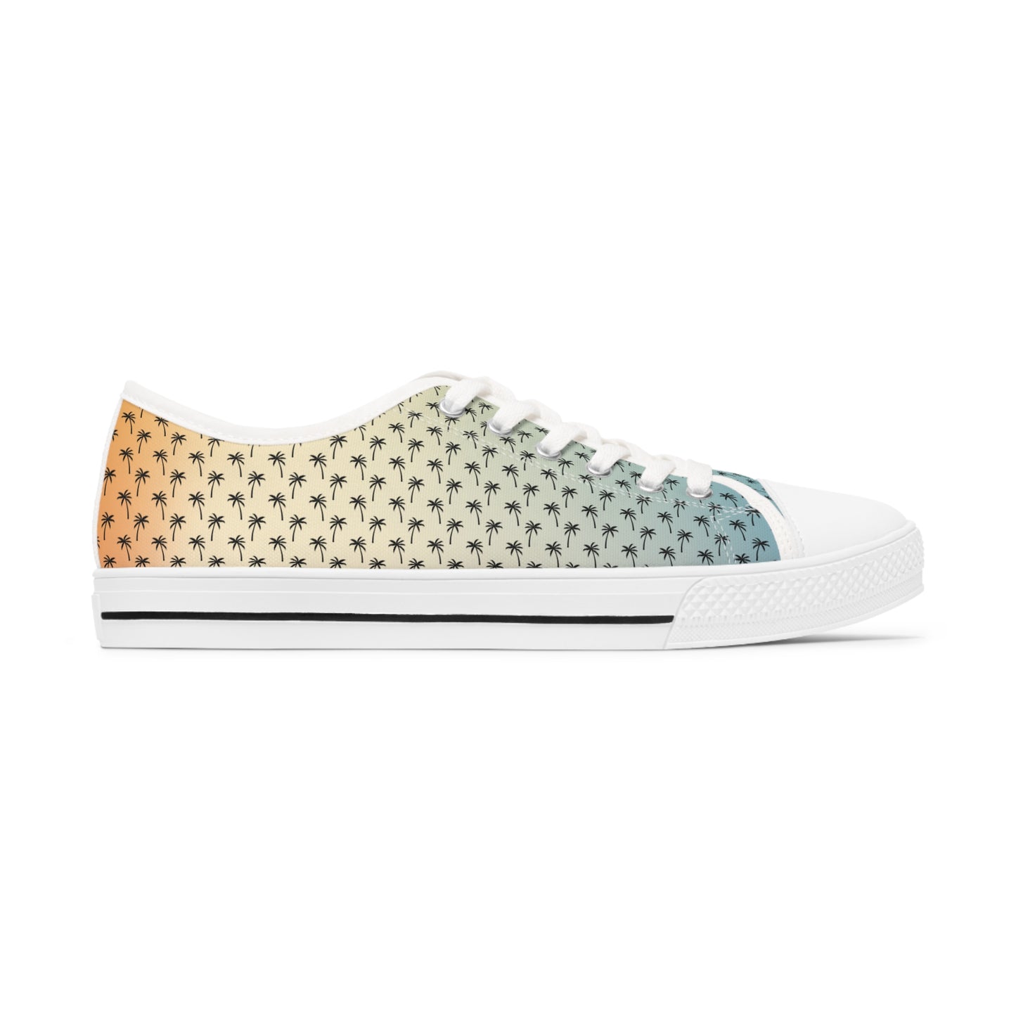 PALM SUNSET Women's Low Top Sneakers