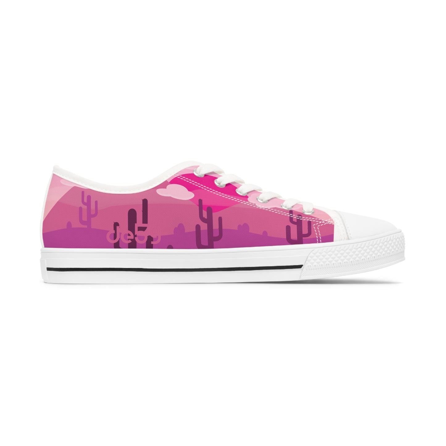 desert rose Women's Low Top Sneakers