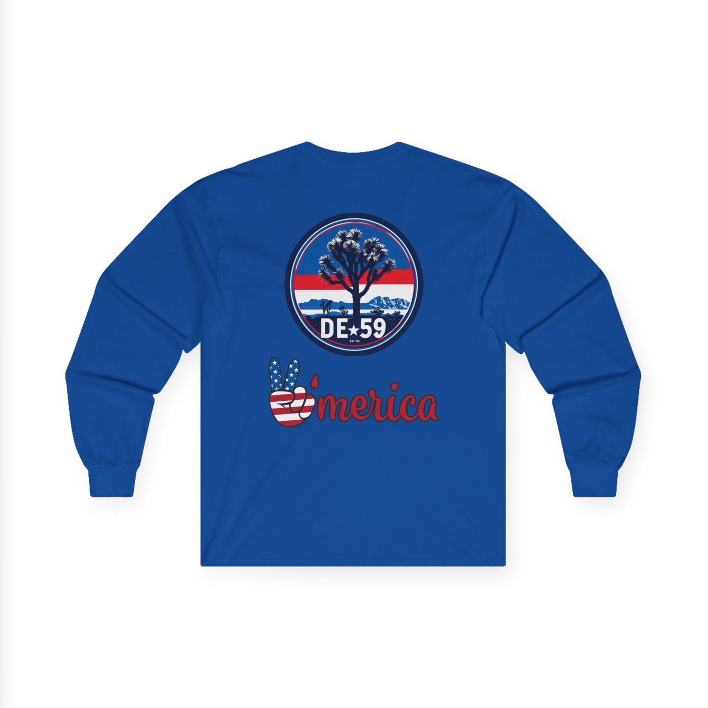 Unisex Retro-Inspired Long Sleeve Tee - Vintage Vibes, America Spirit, Wear, Gift for Friends