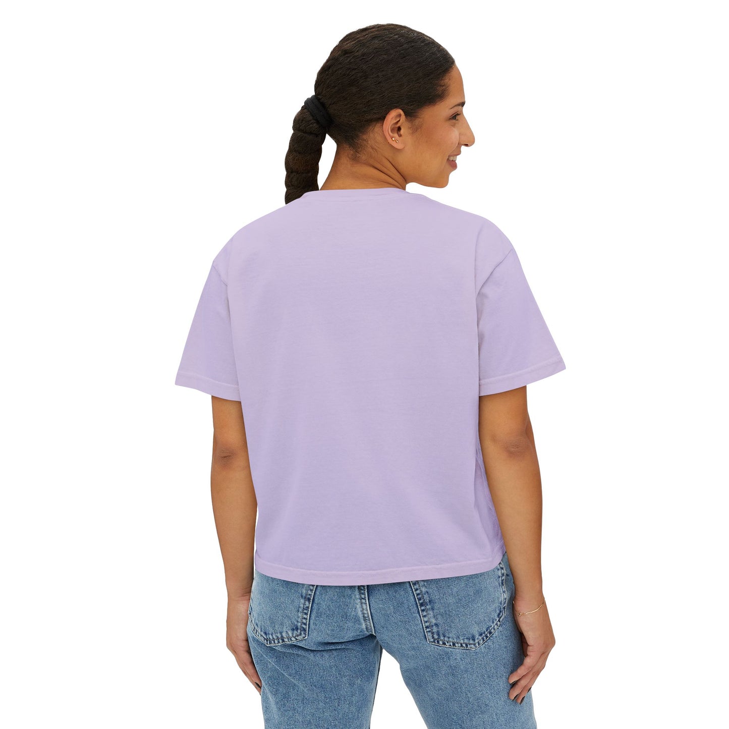 Women's Boxy Tee — 'De59 HIBISCUS LOVE