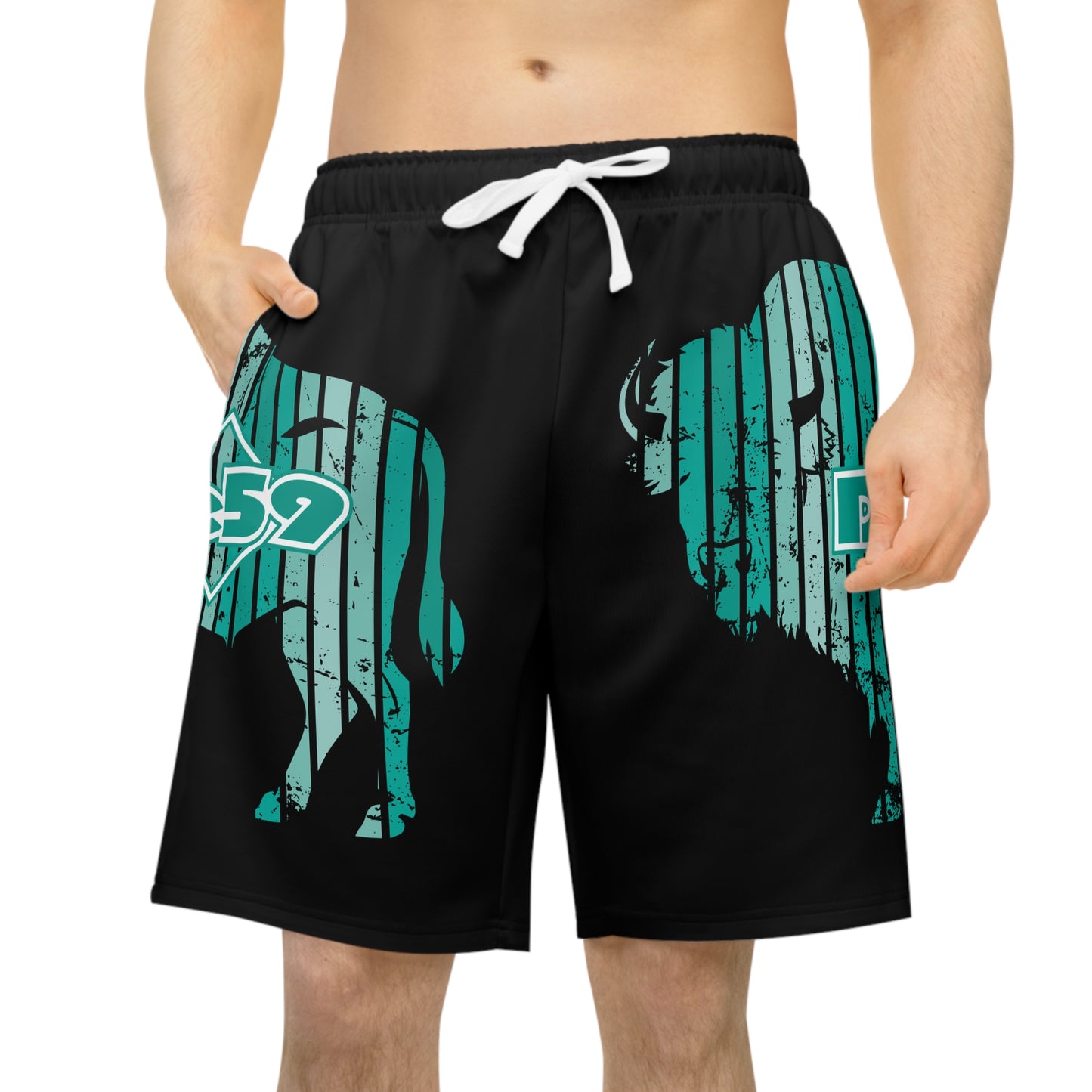 Athletic Shorts - De59 Wear the Buffalo Rome Design