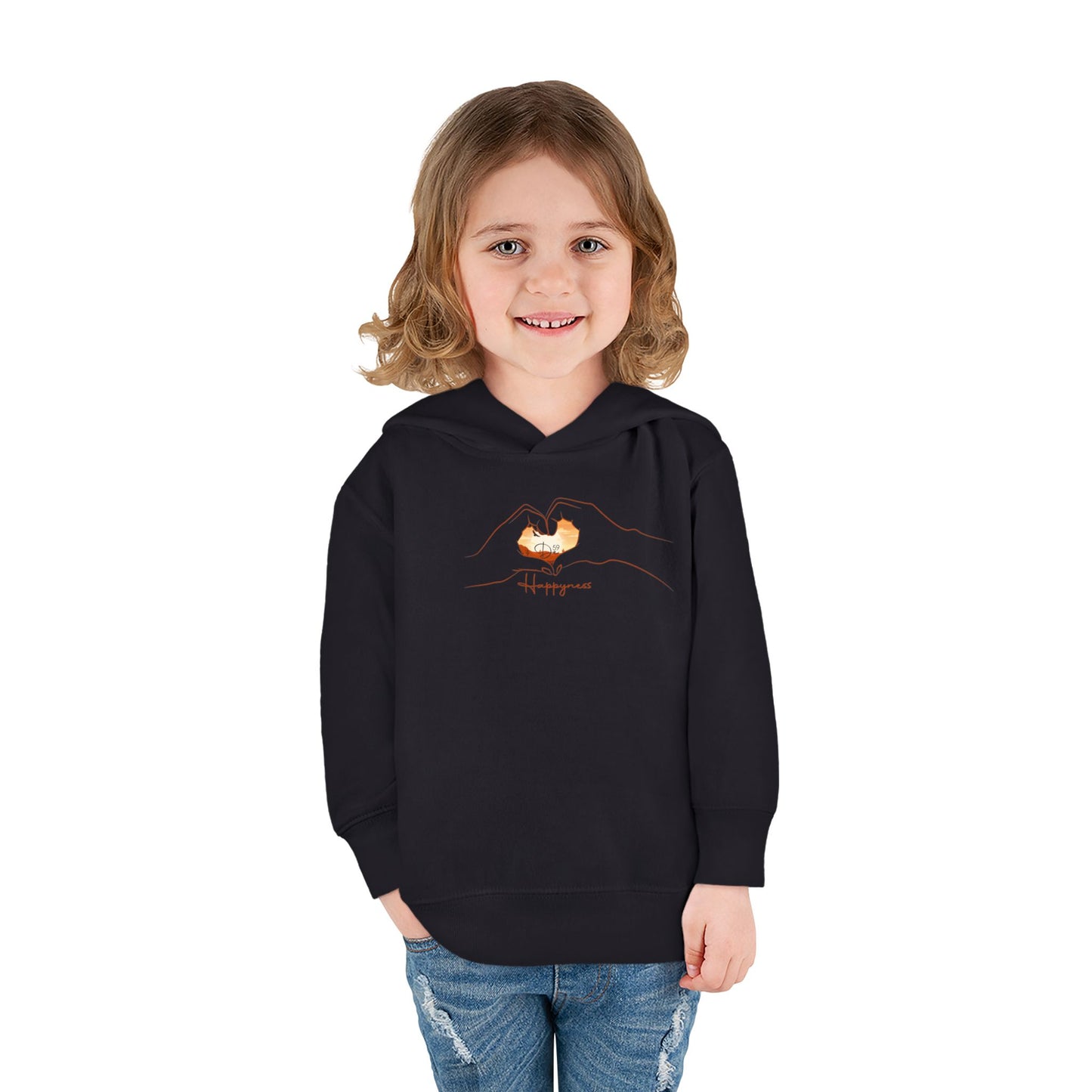 Toddler Fleece Hoodie - Cozy Mountain Adventure Design