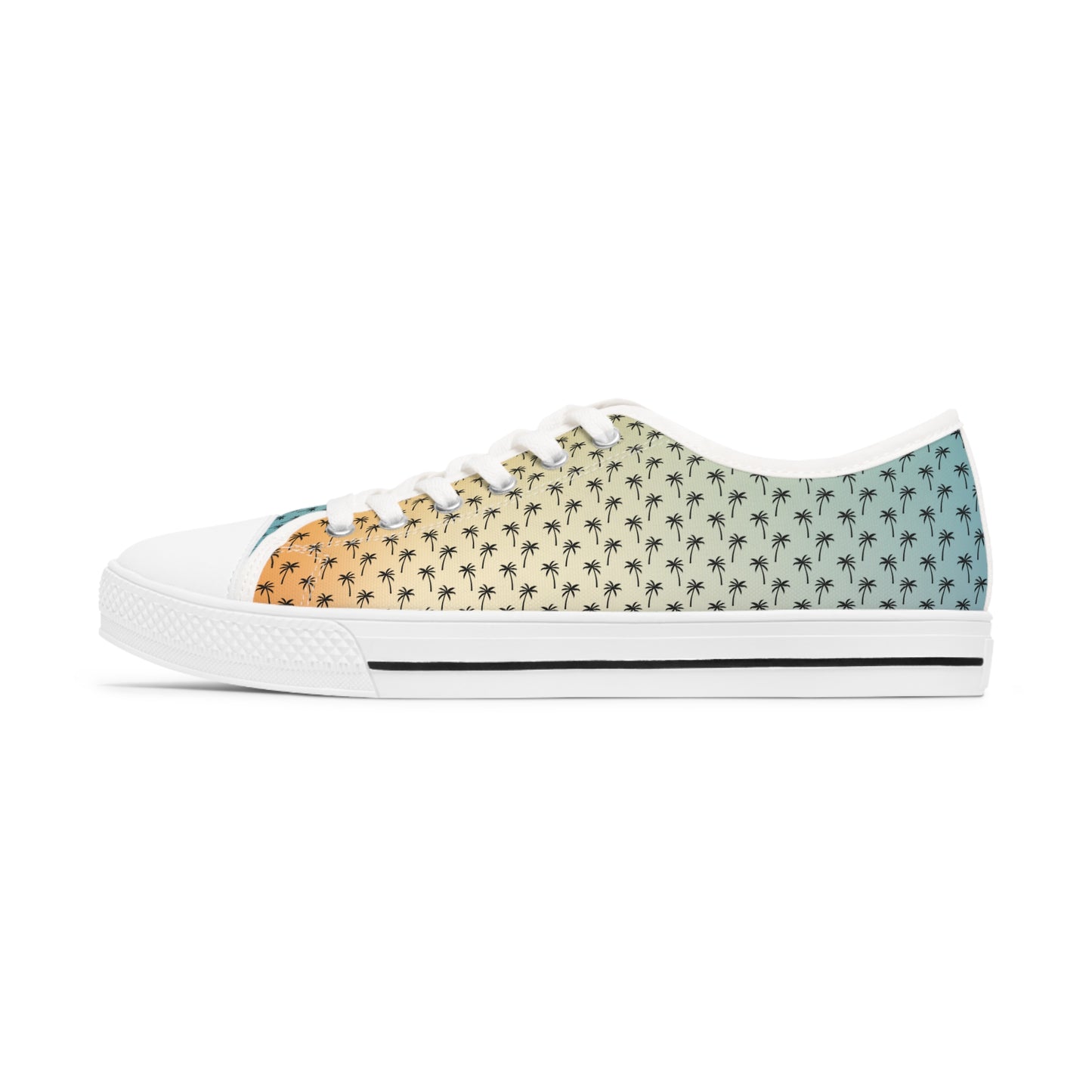 PALM SUNSET Women's Low Top Sneakers