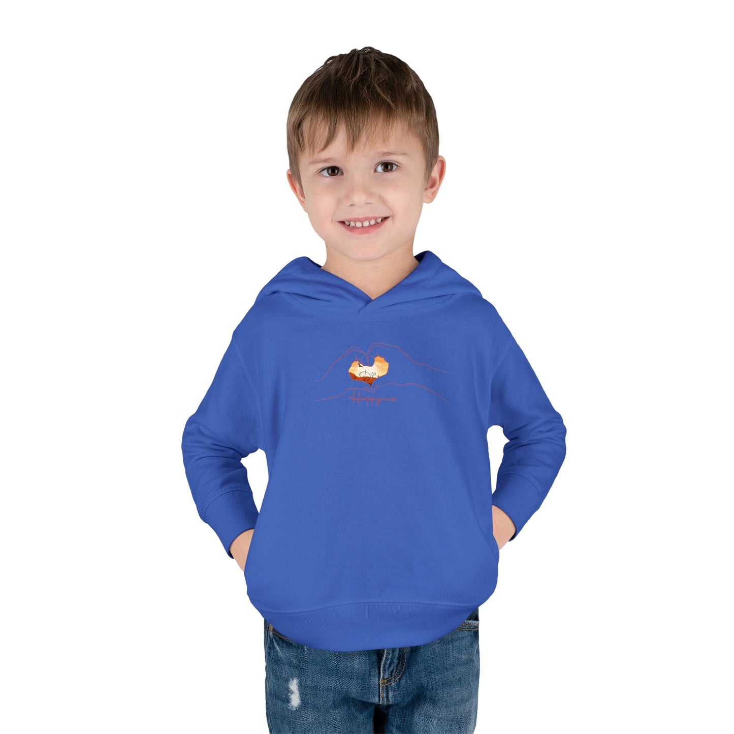 Toddler Fleece Hoodie - Cozy Mountain Adventure Design