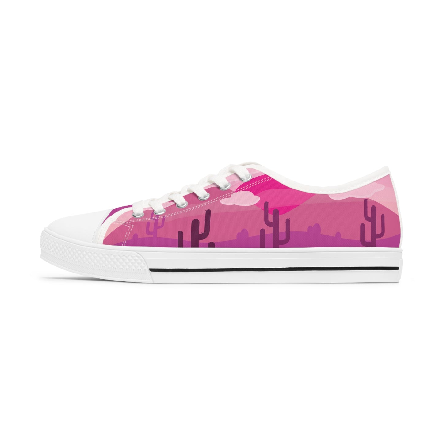 desert rose Women's Low Top Sneakers