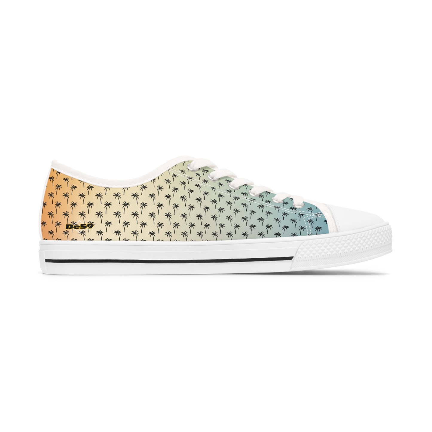 PALM SUNSET Women's Low Top Sneakers