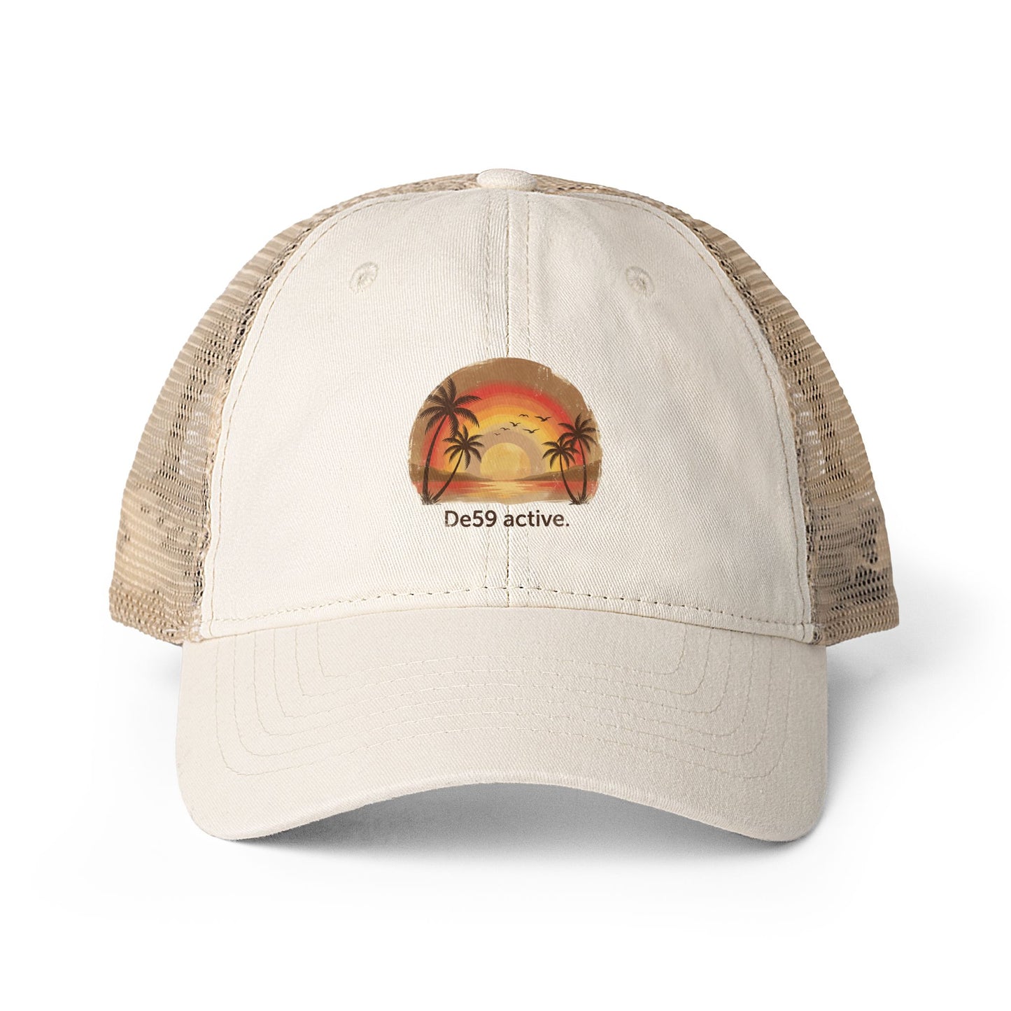 Women's Washed Mesh-Back Cap De59 active.