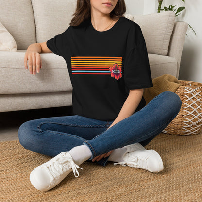 Retro Sunset Stripe T-Shirt — De59 Chest Logo