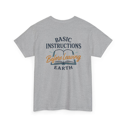 T‑Shirt — "Basic Instructions Before Leaving Earth" Graphic Tee