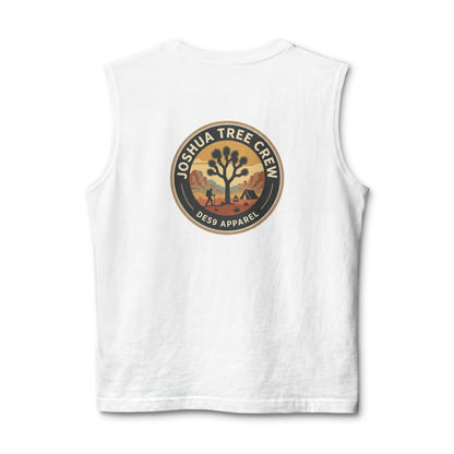 Joshua Tree Crew Muscle Tank — Vintage Desert Logo Tank Top