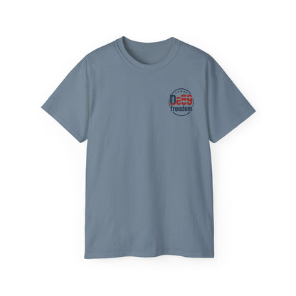 De59 Freedom T-Shirt — Patriotic USA Flag Logo Tee