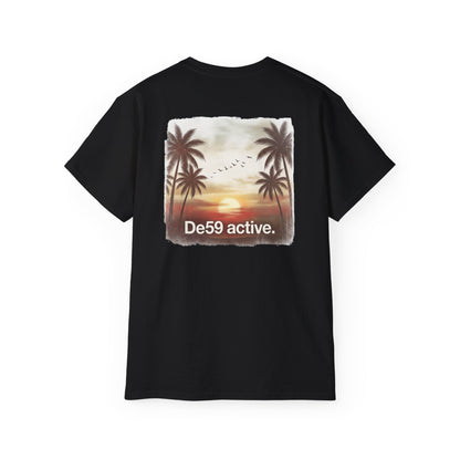 Sunset"De59 active." Text