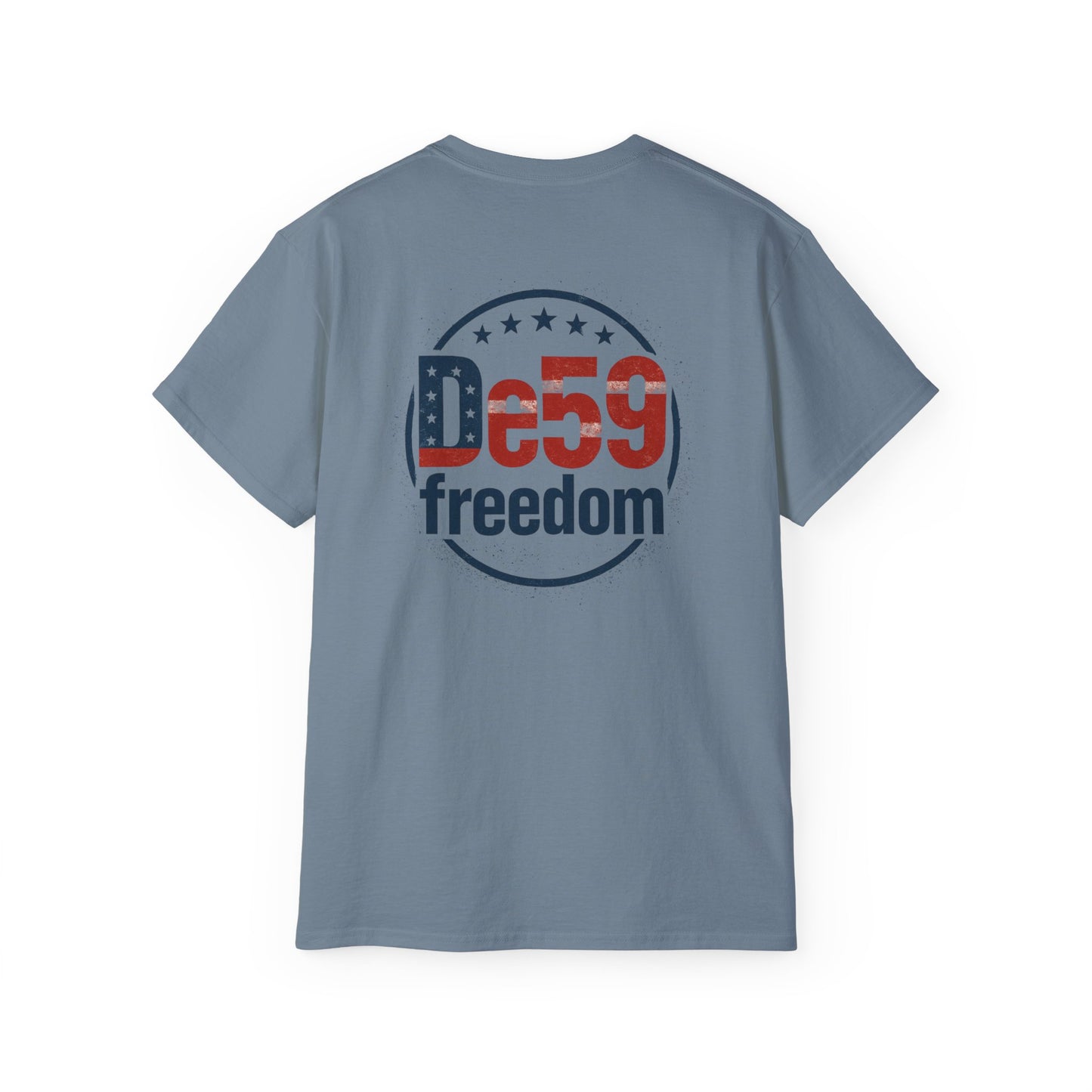 De59 Freedom T-Shirt — Patriotic USA Flag Logo Tee