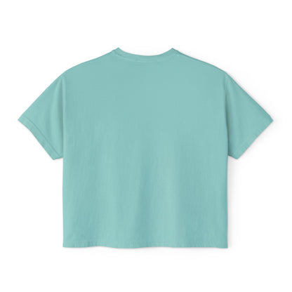 Retro Stripe Boxy Tee — Women's Vintage-Inspired Crop T-Shirt
