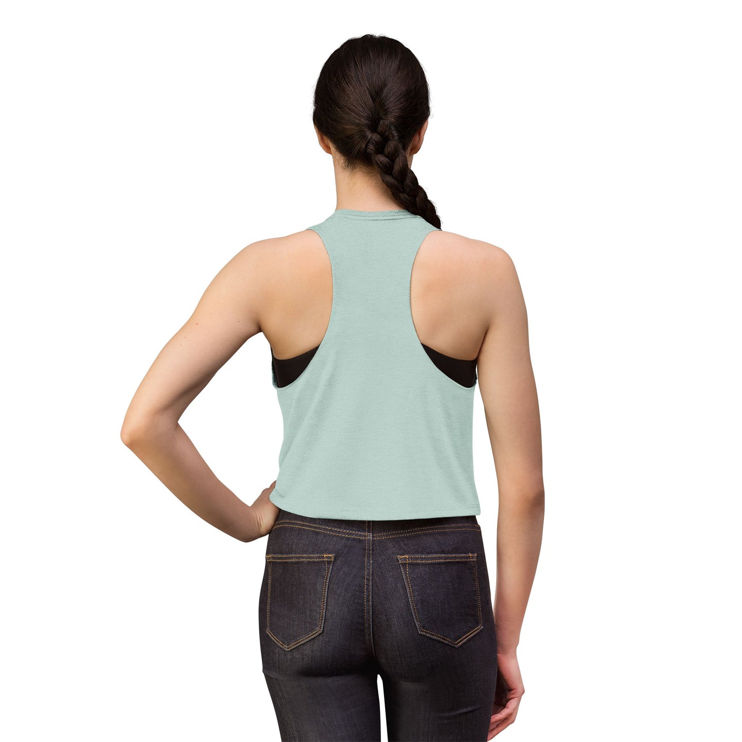 Pastel Bull Skull Crop Top — Women's Boho Western