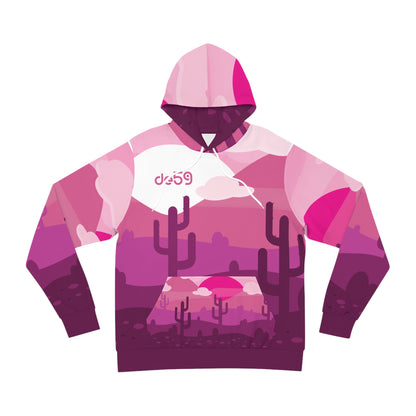 Desert Rose Sunset Hoodie — Cactus Landscape