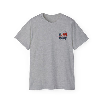 De59 Freedom T-Shirt — Patriotic USA Flag Logo Tee