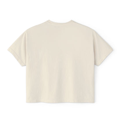 Retro Stripe Boxy Tee — Women's Vintage-Inspired Crop T-Shirt