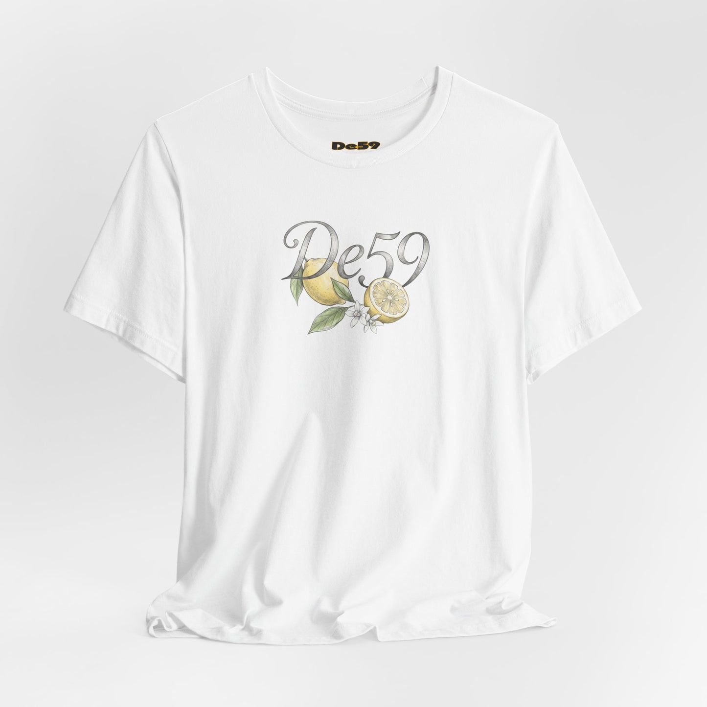Lemon Blossom Tee — 'De59' Floral Graphic T-Shirt