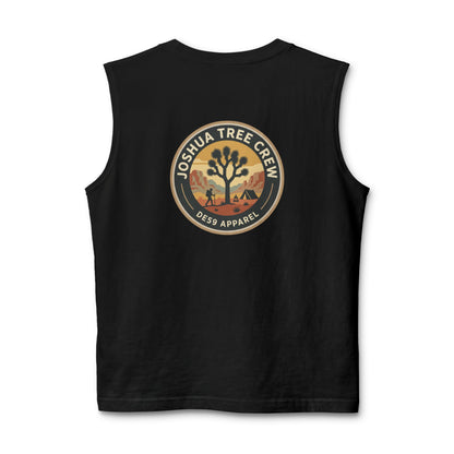 Joshua Tree Crew Muscle Tank — Vintage Desert Logo Tank Top