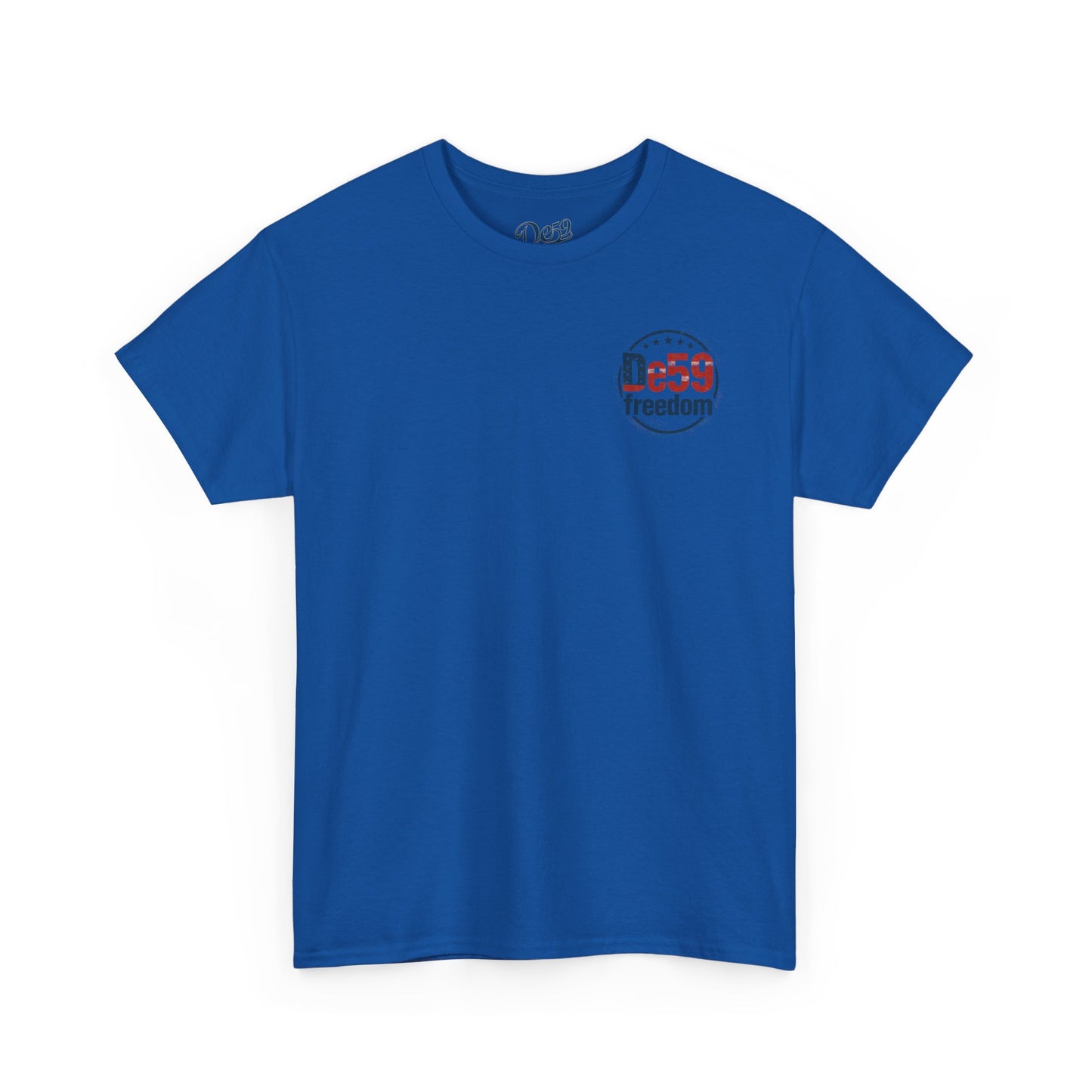 Freedom De59 T-Shirt — Patriotic USA Flag Logo Tee