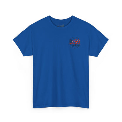 Freedom De59 T-Shirt — Patriotic USA Flag Logo Tee