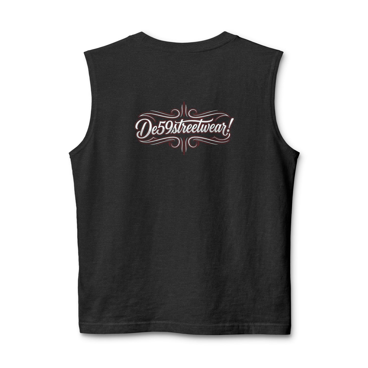 Des59streetwear Muscle Tank — Vintage Script Streetwear Tank Top