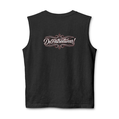 Des59streetwear Muscle Tank — Vintage Script Streetwear Tank Top