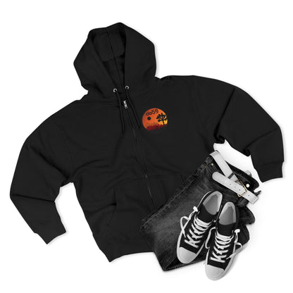 Desert Sunset Zip Hoodie — Joshua Tree Sunset Graphic Zip-Up