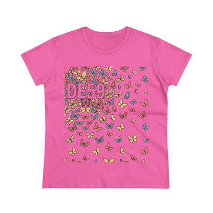 Butterfly Scatter Tee — DE59 Graphic Women's T-Shirt