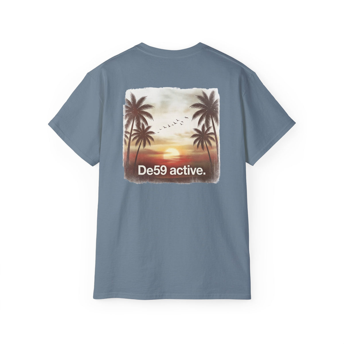 Sunset"De59 active." Text