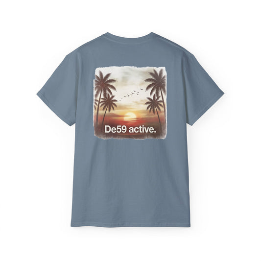 Sunset"De59 active." Text