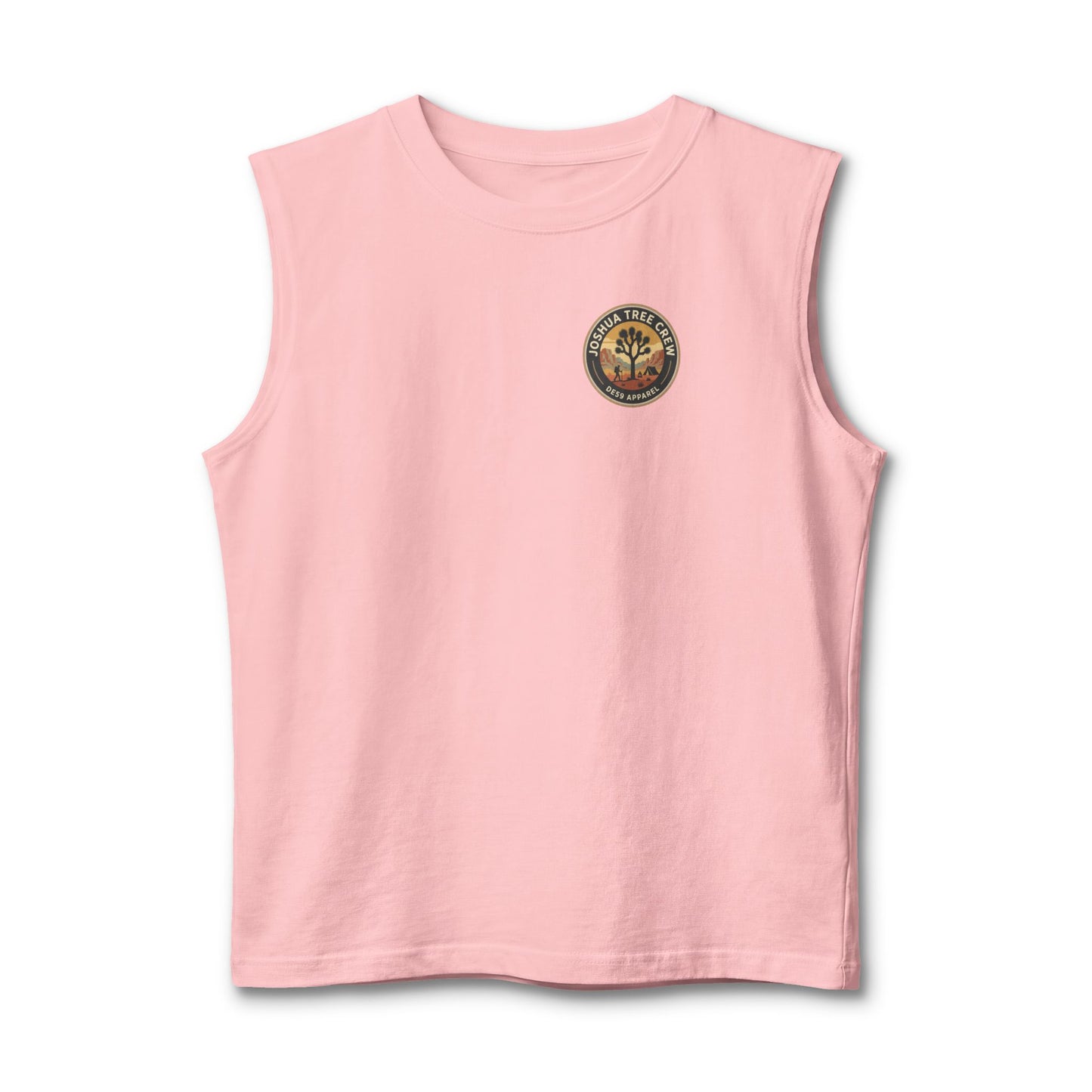 Joshua Tree Crew Muscle Tank — Vintage Desert Logo Tank Top
