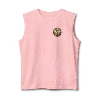 Joshua Tree Crew Muscle Tank — Vintage Desert Logo Tank Top