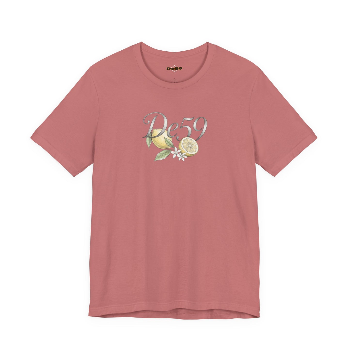 Lemon Blossom Tee — 'De59' Floral Graphic T-Shirt