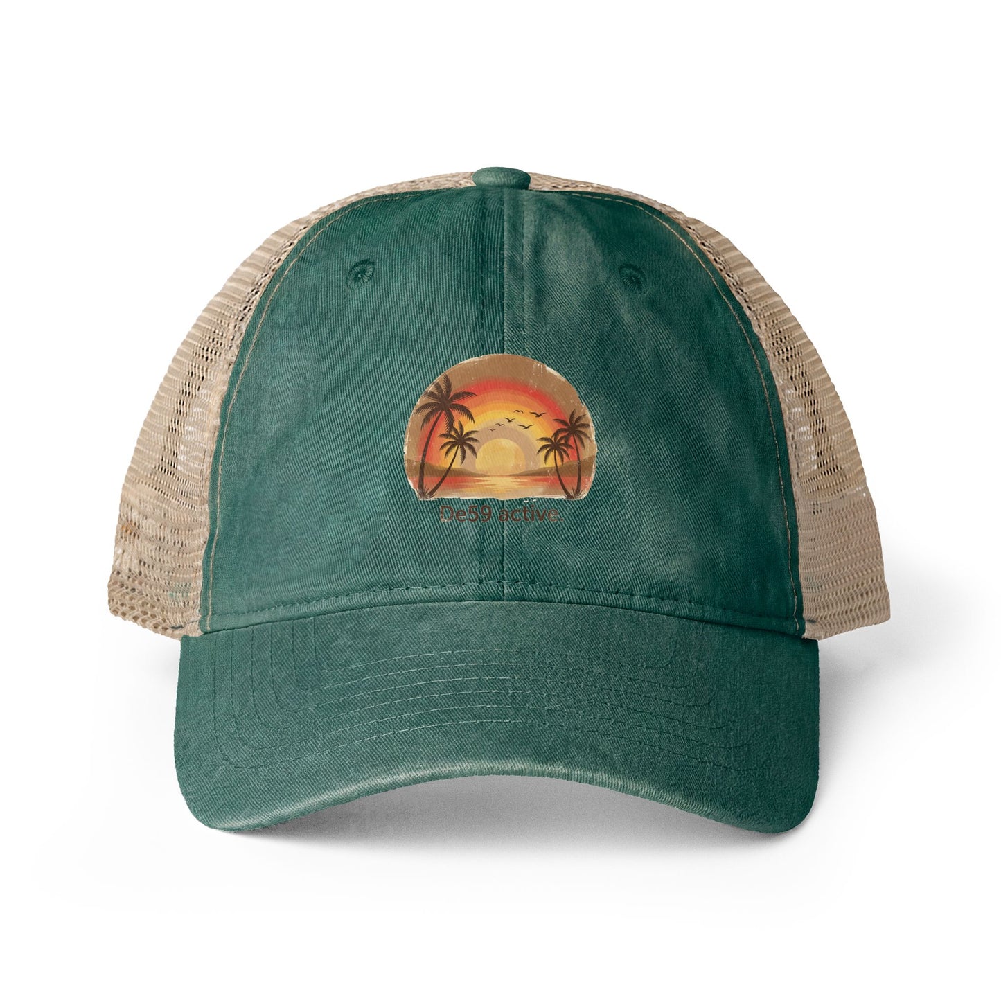 Women's Washed Mesh-Back Cap De59 active.