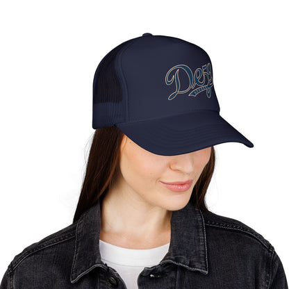 Stylish Embroidered Trucker Cap - Casual Headwear for Everyday Adventures
