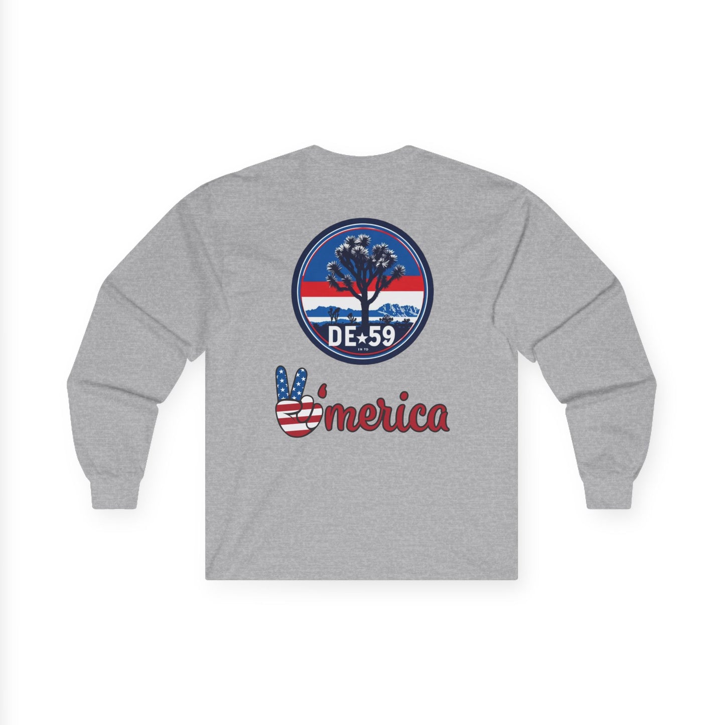 Unisex Retro-Inspired Long Sleeve Tee - Vintage Vibes, America Spirit, Wear, Gift for Friends
