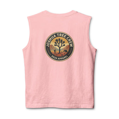 Joshua Tree Crew Muscle Tank — Vintage Desert Logo Tank Top