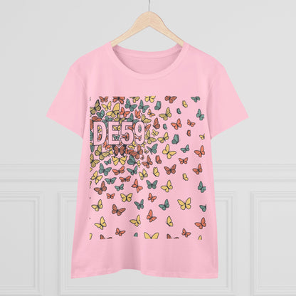 Butterfly Scatter Tee — DE59 Graphic Women's T-Shirt