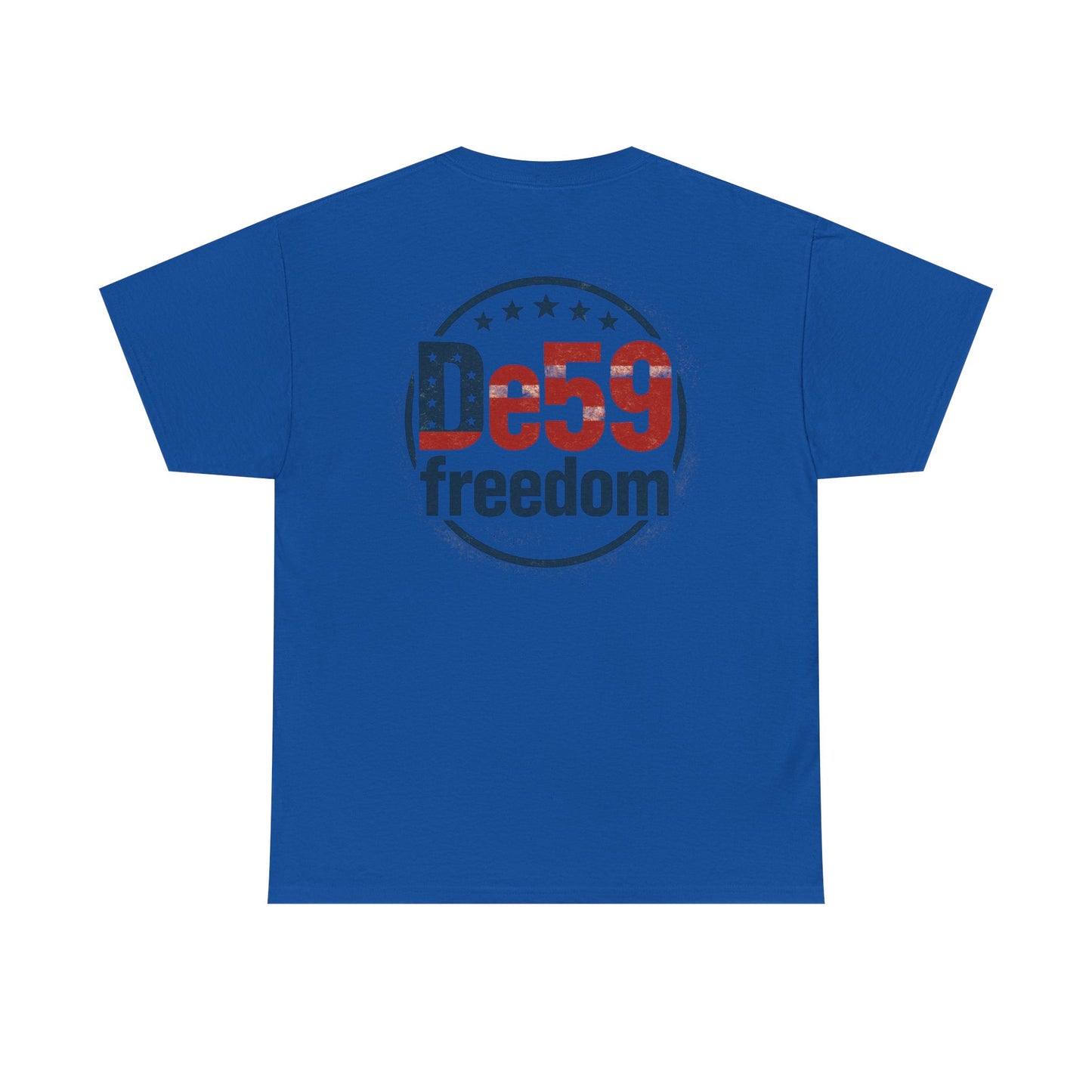 Freedom De59 T-Shirt — Patriotic USA Flag Logo Tee