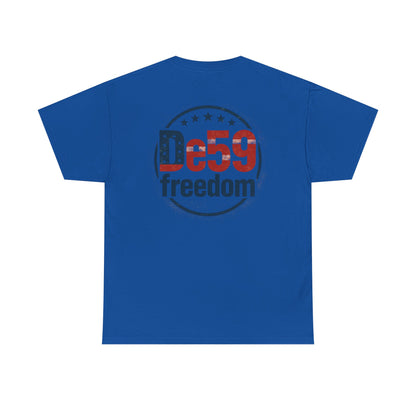 Freedom De59 T-Shirt — Patriotic USA Flag Logo Tee