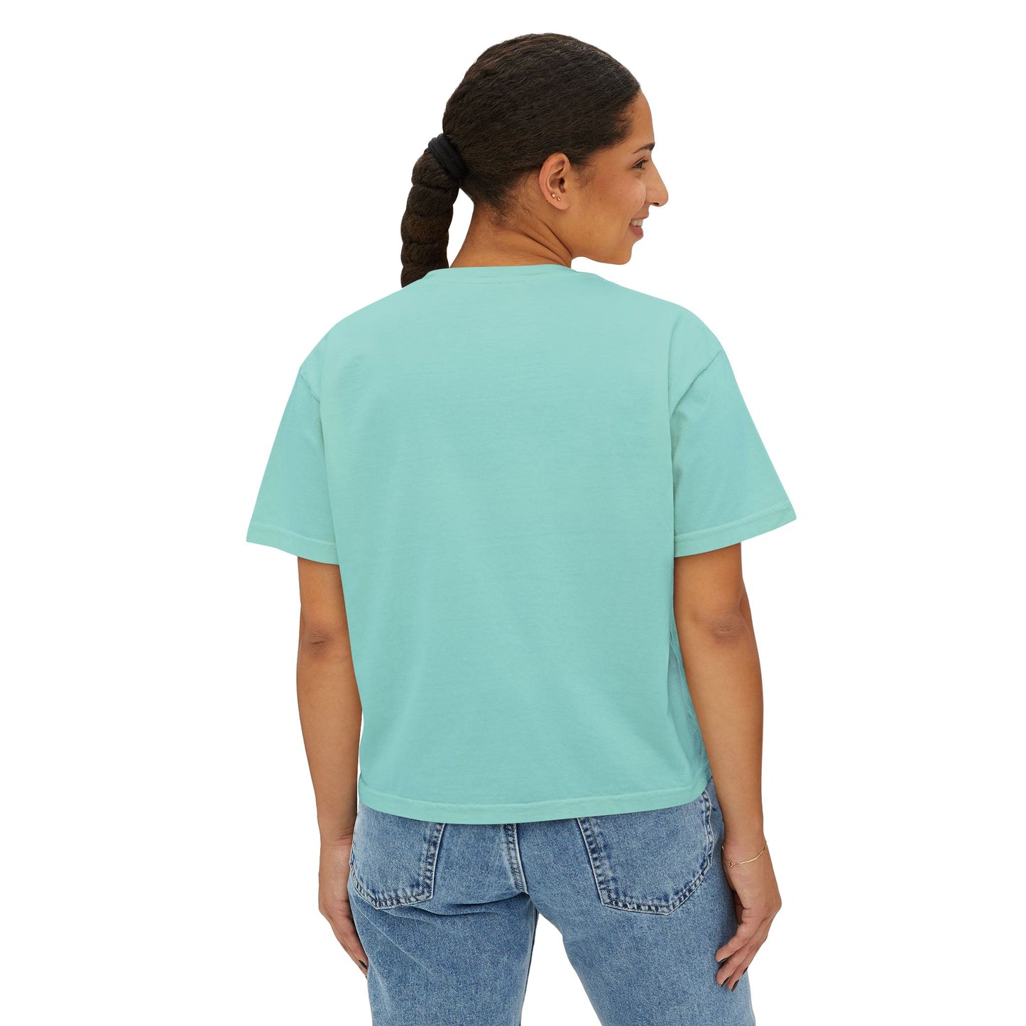Women's Boxy Tee — 'De59  HIBISCUS  LOVE